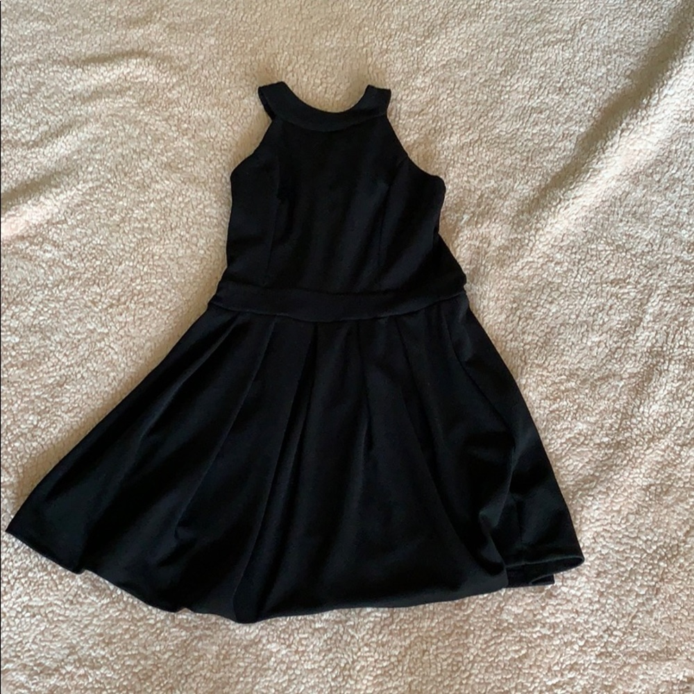 Francesca’s Black High Neck Dress